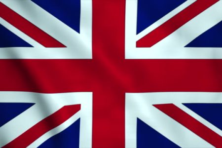 Motion graphic : Looping British flag motion